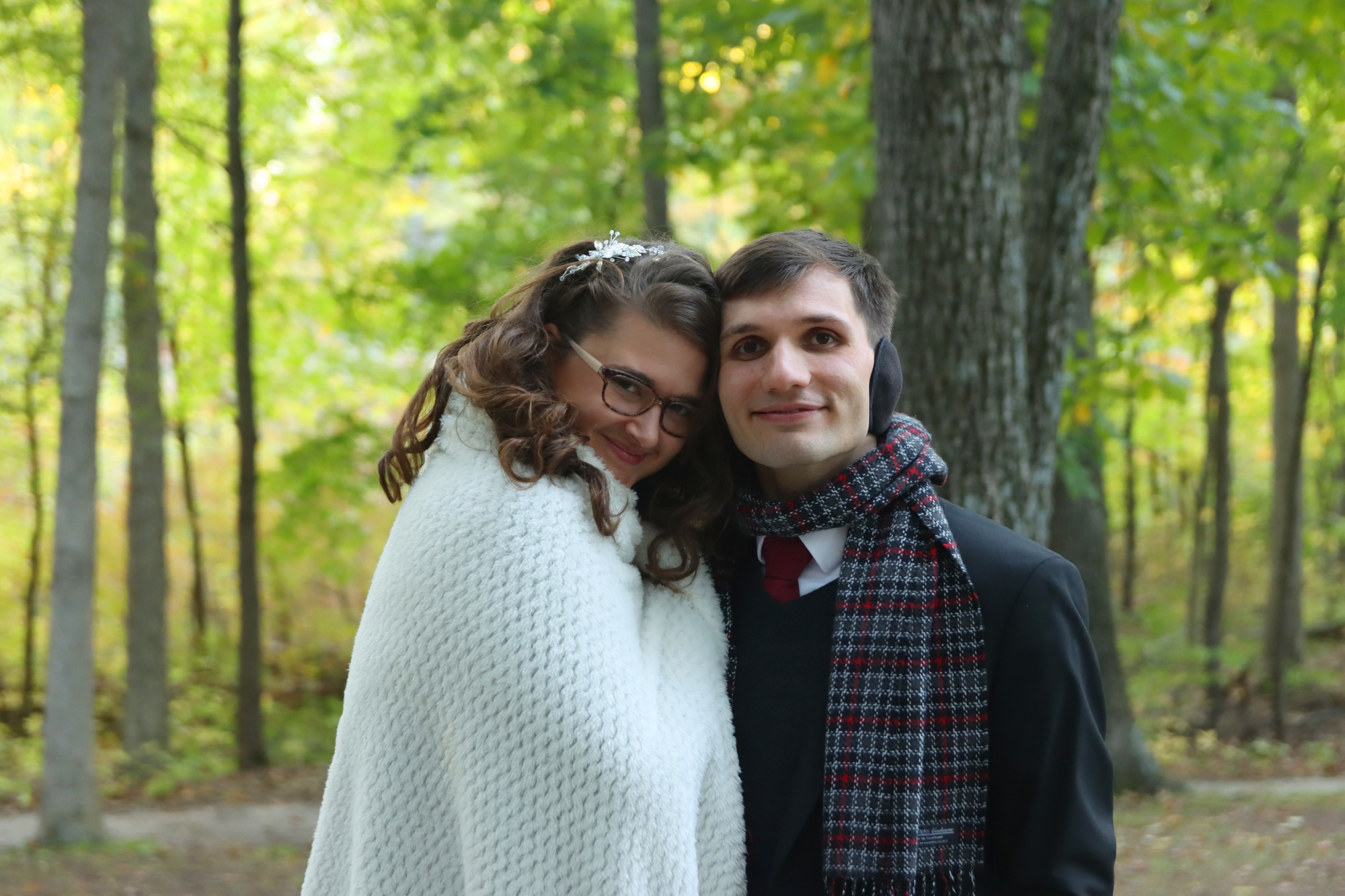 couple at a friend's wedding